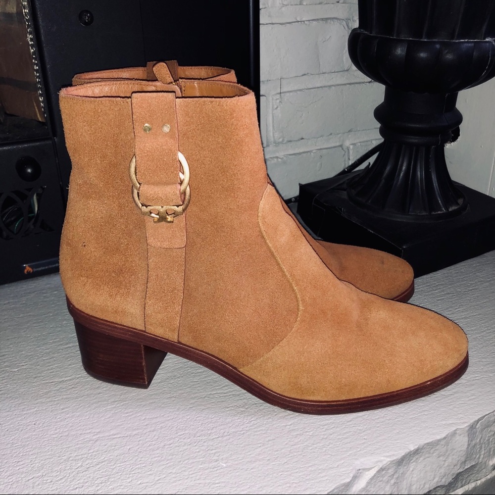 Tory Burch Brown Suede Marsden Bootie